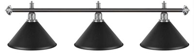 Billard Lampen - kegelförmig, schwarz