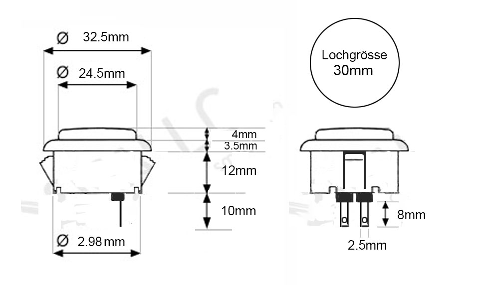 Arcade Button (Sanwa Style)