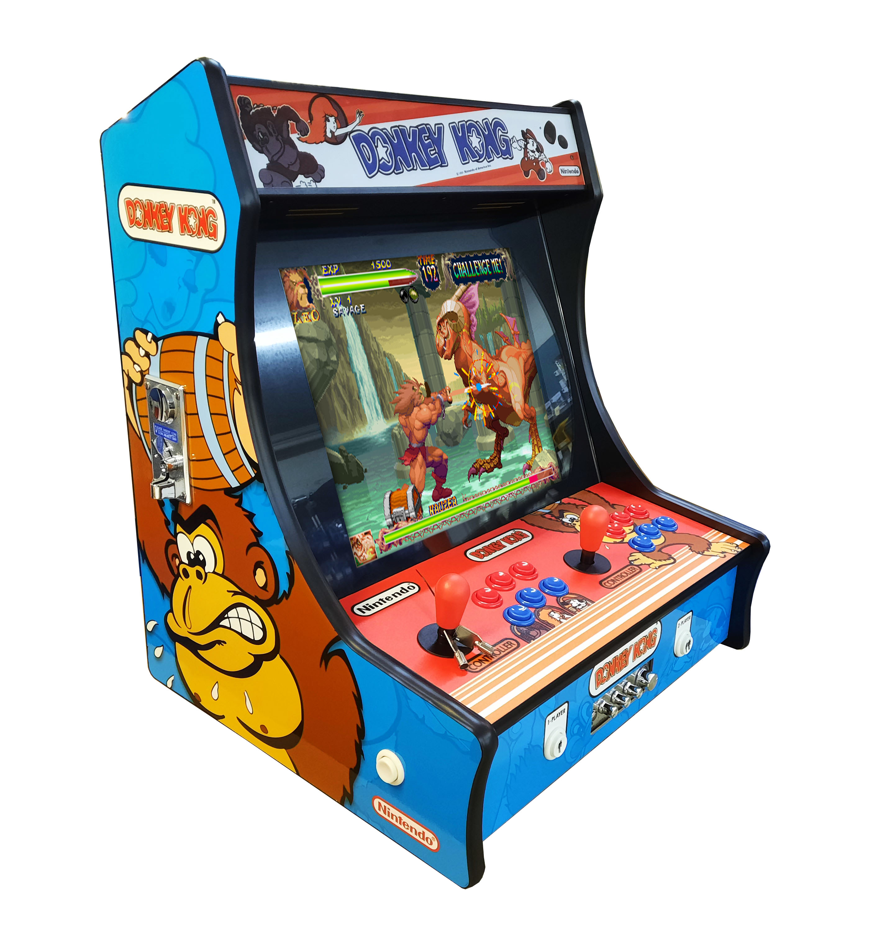 Video Bartop "Donkey Kong", 19" TFT, horiz. Pandora DX 3000 Spiele