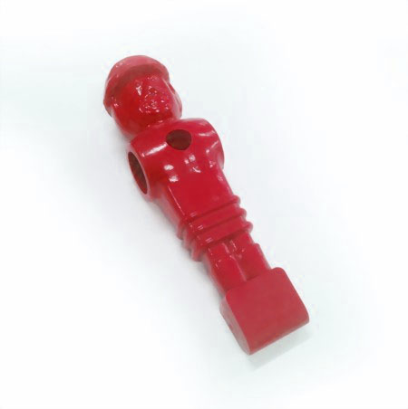 Fussball Figur rot für Löwensoccer neu