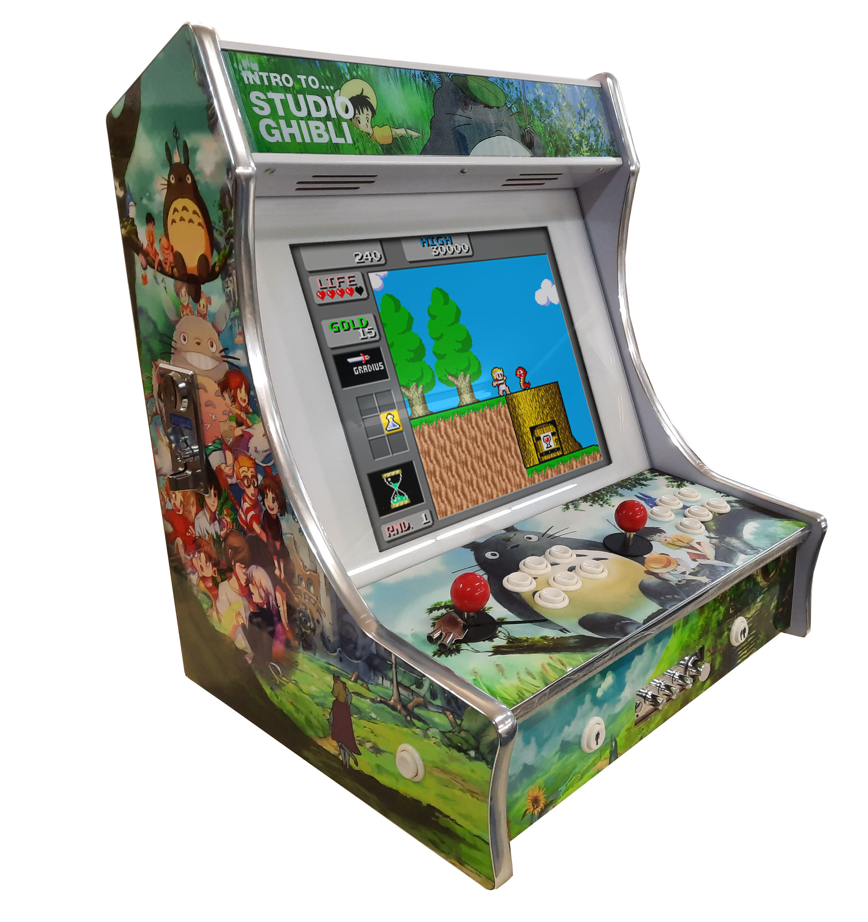 Video Bartop "Ghibli", 19" TFT, horiz. Pandora DX 3000 Spiele