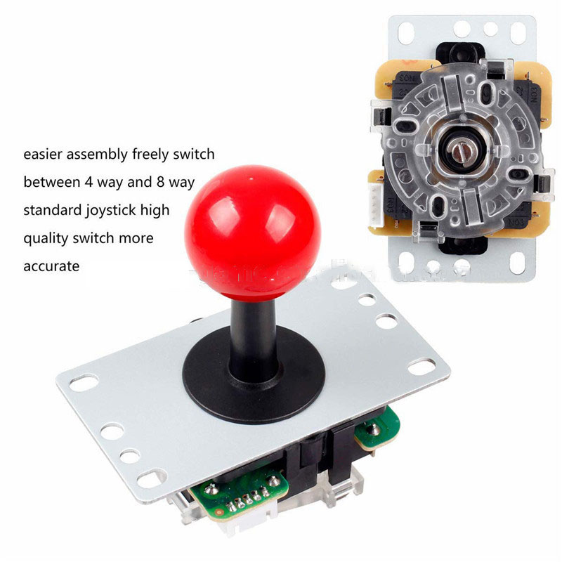 Arcade to USB PC Converter 1P-Set SANWA Style "Rot"
