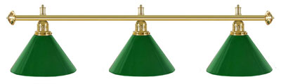 Billard Lampen - kegelförmig, gruen Kunststoff
