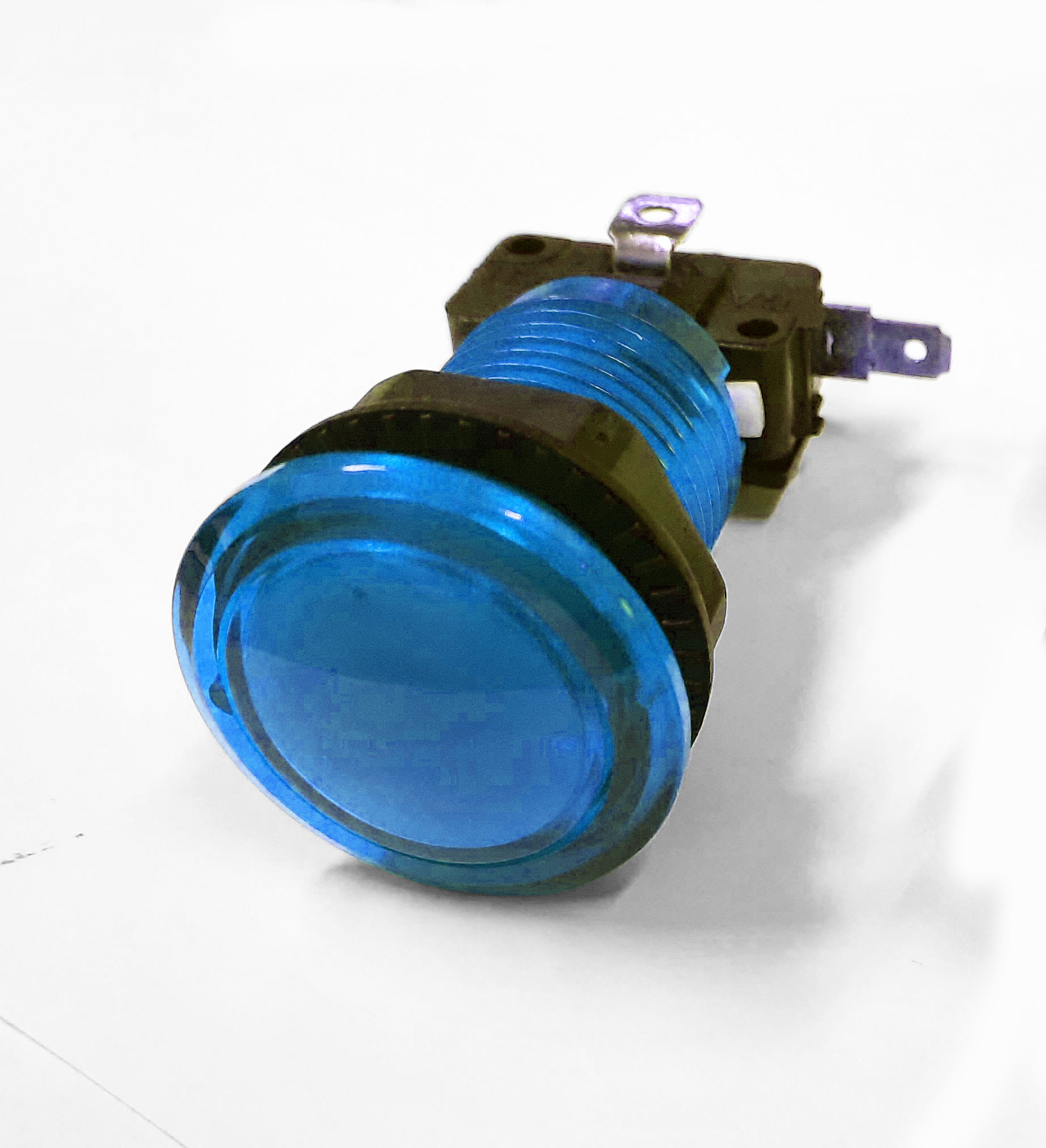 Push Button Blau mit Microswitch und Leuchtkörper