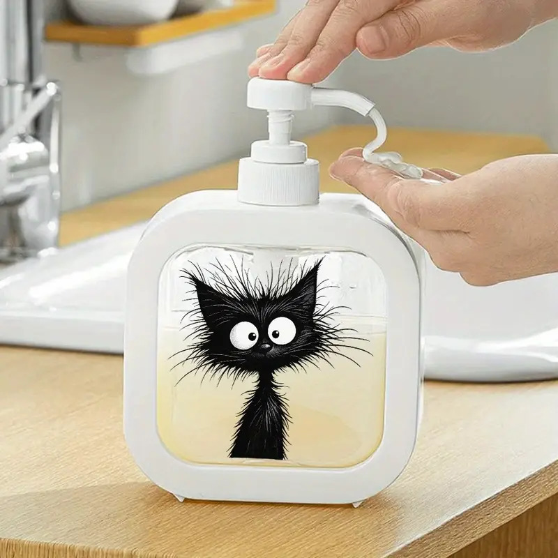 Seifenspender: Katze (weiss)