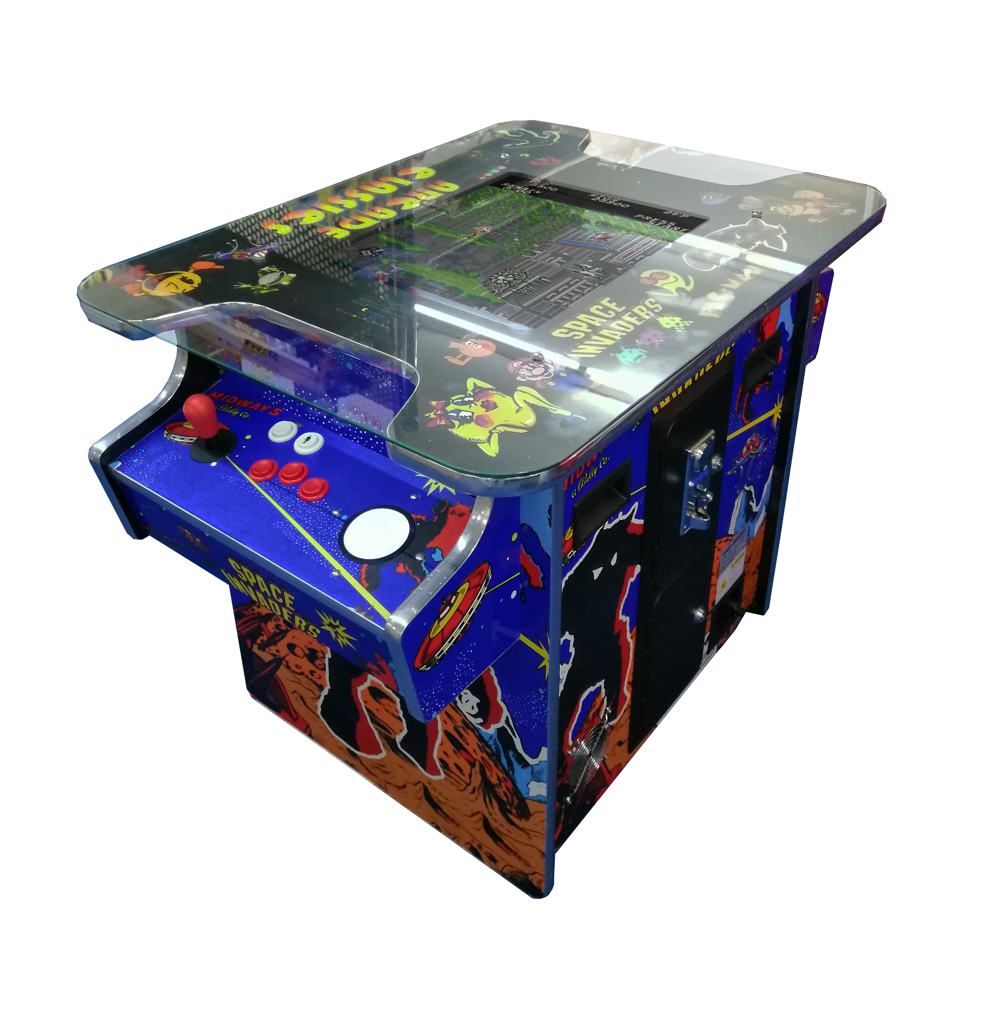 Videotisch "Arcade Classics" 19", vertikal, Joystick + Trackball, Pandora DX 516 Spiele