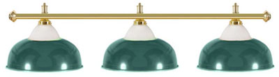 Billard Lampen - halbglockenfoermig, gruen